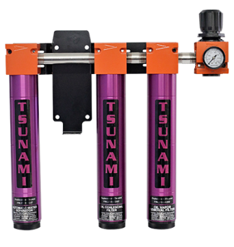 Tsunami 20 Water Separator, Oil Coalescing Filter, Activated Carbon Filter, & Regulator Combo [21999-0457]